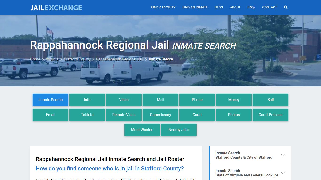 Rappahannock Regional Jail Inmate Search - Jail Exchange